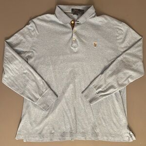 Long sleeve, Ralph Lauren quarter button up polo
